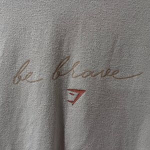 Gymshark sportswear white & pink t-shirt Large